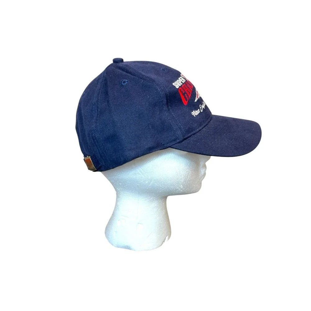 Vintage 2002 NFL New England Patriots Super Bowl XXXVI 36 Champions‎ Hat Blue
